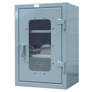 Strong Hold Counter Height See-Thru Cabinet